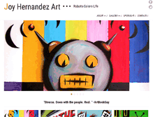 Tablet Screenshot of joyhernandez.com